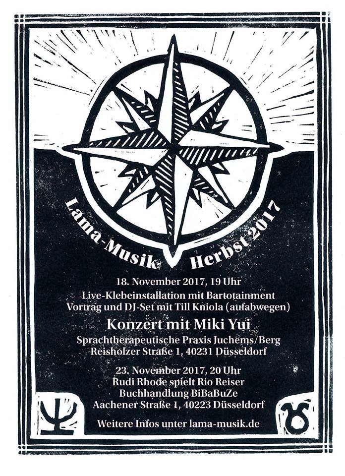Read more about the article 18/11/2017: Konzert/Kunst/Input: Miki Yui / Bartotainment / Till Kniola