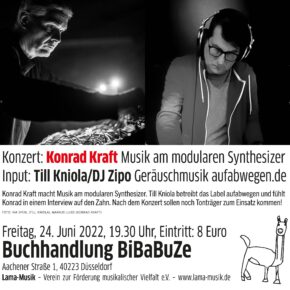 24/06/2022 - Konrad Kraft live & artist talk 24/06/2022 - Konrad Kraft live & artist talk